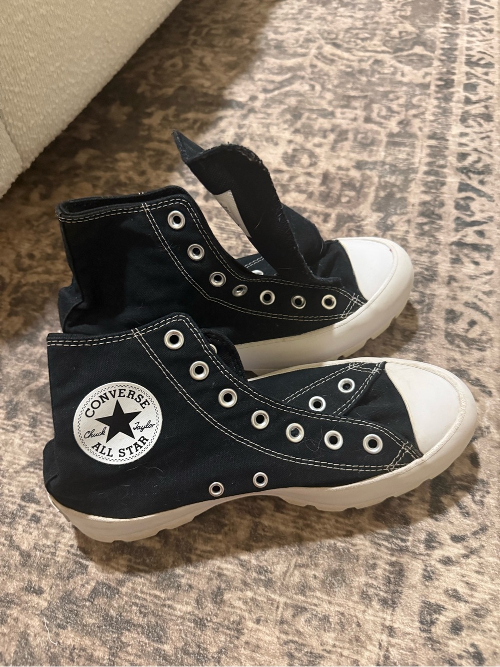 Converse Kids Black & White High-Top Chuck Taylor Sneakers